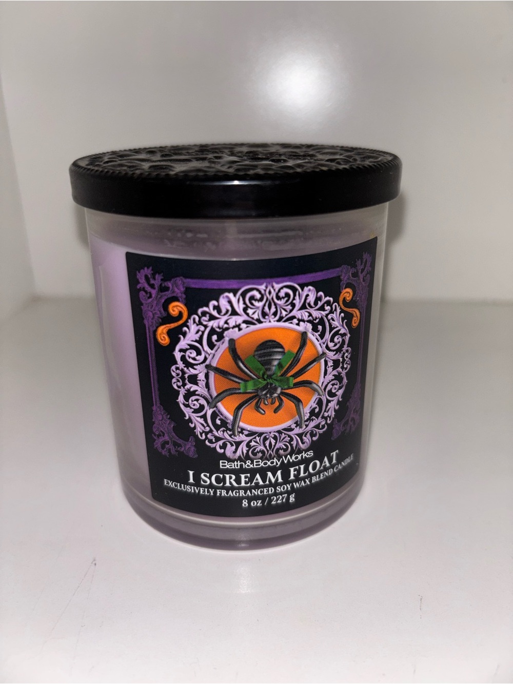 Bath & Body Works I Scream Float Candle - Purple & Black